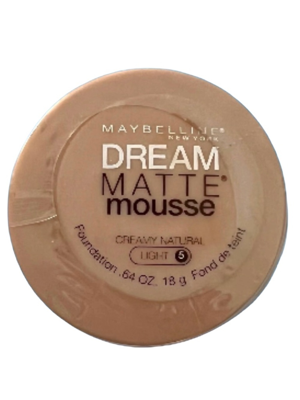 LAST ONE! Maybelline Dream Matte Mousse Foundation - Creamy Natural (Light 5)